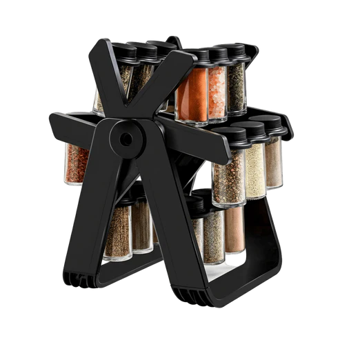 18 Jar Rotating Spice Rack – Organized Kitchen Storage