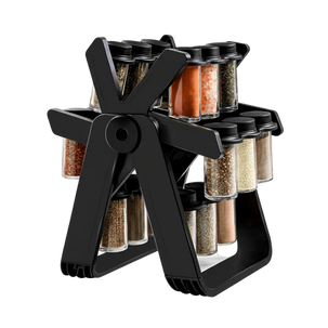 18 Jar Rotating Spice Rack – Organized Kitchen Storage